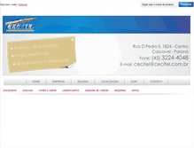 Tablet Screenshot of cecitel.com.br